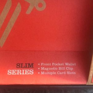 Pocket credit card leather money clip